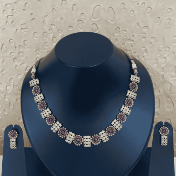 Multi Colour Stone Necklace Set (CD45)