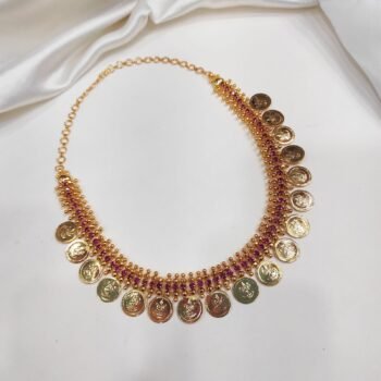Gold plated-necklace (d12)