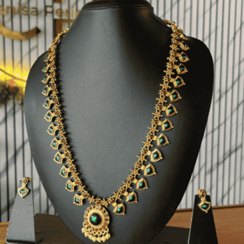 Antique Enamel Palakka Haram (D22)