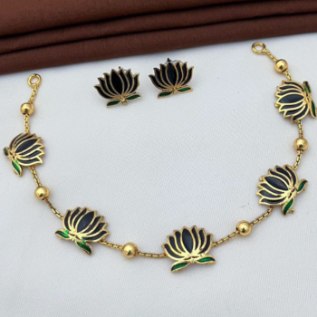 Lotus Necklace Antique Finish(D20)