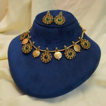 Antique coin necklace set