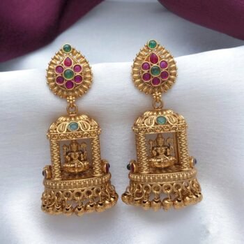 Temple Design Lakshmi Jhumka