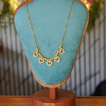 Gold Plated Heart Necklace - CPG35