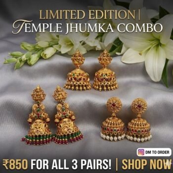 Jhumka combo set of 3